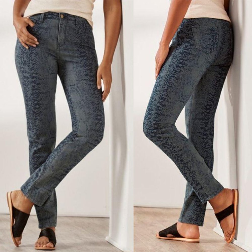 SOFT SURROUNDINGS Serpentine Jeans Sz‎ 4